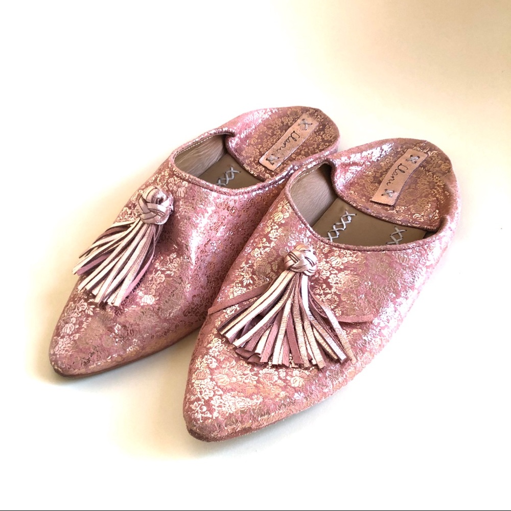 Morrocan Shoes Babouche Pink